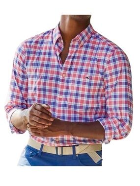 Vineyard Vines On The Go Performance Shirt, EUC